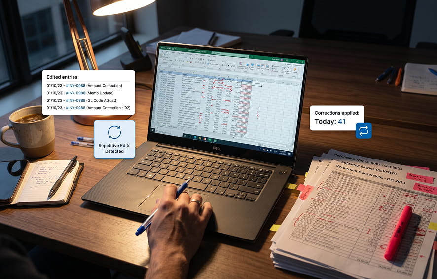 accounting backlog with delayed bookkeeping entries and financial records being updated