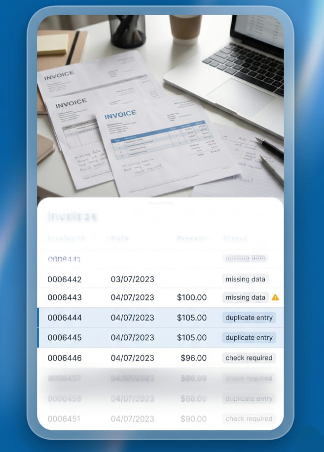 invoice processing problems caused by lack of structured workflow and manual handling